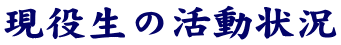 現役生の活動状況