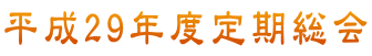 平成29年度定期総会
